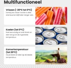 Auronic Elektrische Koelbox - 49.5L - Compressor - 12V En 240V - Grijs -Buitenkampeerwinkel 1200x1147 3