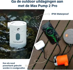 Flextail Gear Max Pump 2 Pro Luchtbedpomp - 4 In 1 - Luchtpomp, Lantaarn, Vacuümpomp, Noodpowerbank - Zwart 23 Flextail Gear Max Pump 2 Pro Luchtbedpomp - 4 In 1 - Luchtpomp, Lantaarn, Vacuümpomp, Noodpowerbank - Zwart -Buitenkampeerwinkel 1200x1147 7