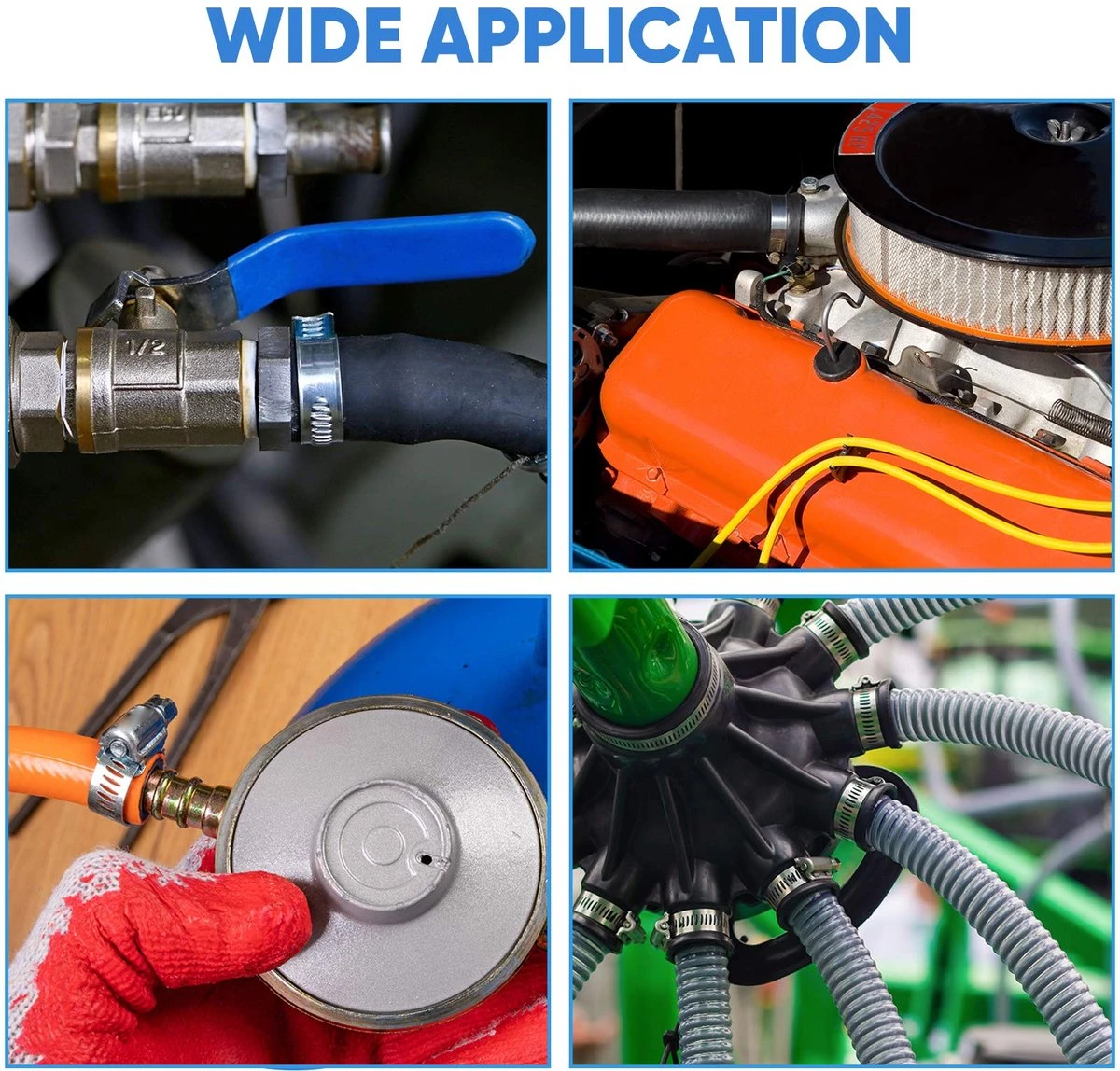 BOTC Slangklemmen Set - RVS Slangklem - Ø 8-38mm - 60 Delig 5 BOTC Slangklemmen Set - RVS Slangklem - Ø 8-38mm - 60 Delig - Afbeelding 5