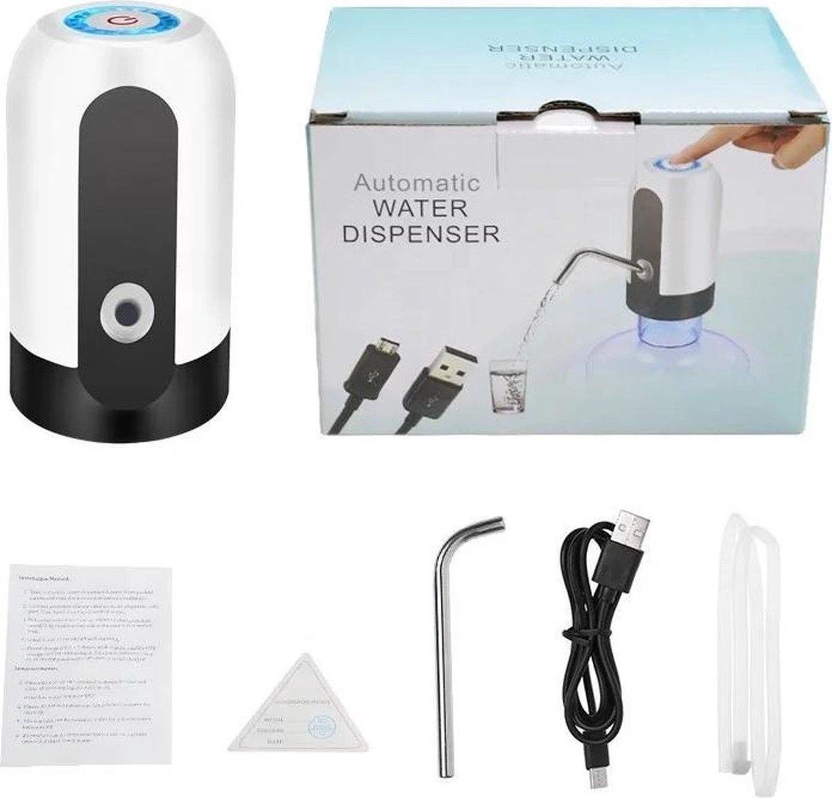 Merkloos Waterdispenser - Automatische Waterdispenser - USB Oplaadbaar - Draagbare Waterpomp - Elektrische Dispenser 4 Merkloos Waterdispenser - Automatische Waterdispenser - USB Oplaadbaar - Draagbare Waterpomp - Elektrische Dispenser - Afbeelding 4