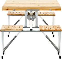 CAMPZ Fir Wood Picknicktafel, Bruin/grijs -Buitenkampeerwinkel 1200x1158