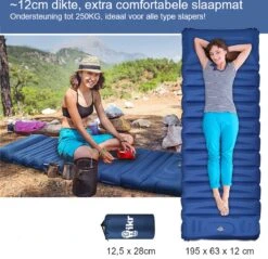 Hikr® Slaapmat 10cm+ Dikte - Comfortabel Luchtmatras - Zelfopblazend Met De Voet - TPU+40D Nylon - Slaapmatje Eenpersoons En Uit Te Breiden Tot Tweepersoons - Slaapmat Met Ingebouwde Pomp 11 Hikr® Slaapmat 10cm+ Dikte - Comfortabel Luchtmatras - Zelfopblazend Met De Voet - TPU+40D Nylon - Slaapmatje Eenpersoons En Uit Te Breiden Tot Tweepersoons - Slaapmat Met Ingebouwde Pomp -Buitenkampeerwinkel 1200x1159 2