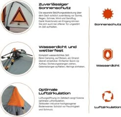 Where Tomorrow Solo Tent Pop Up 225X100X57 Cm - Grijs - 1 Persoons -Buitenkampeerwinkel 1200x1162 3