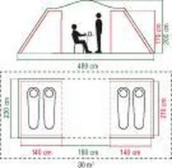 Coleman Spruce Falls 4 Vis-a-Vis Tent - Verduisterend - 4-Persoons -Buitenkampeerwinkel 1200x1164 2