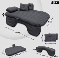 Flightmode - Opblaasbaar Matras Voor Auto, Opblaasbaar Bed, Autostoel, Comfortabel, Met Elektrische Luchtpomp En 3 Adapters, 2 Kussens En Transporttas, Voor Camping, Reizen, Strand -Buitenkampeerwinkel 1200x1166 11