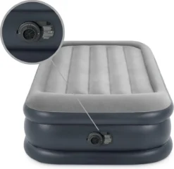 Intex Luchtbed - 1-Persoons - 99 X 191 X 42 Cm - Grijs - Met Pomp, Hoeslaken Antraciet En Reparatieset -Buitenkampeerwinkel 1200x1166 12