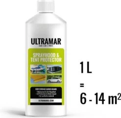 Ultramar - Sprayhood & Tent Protector 1L - Impregneermiddel Voor Bootkap, Tent, Cabriodak - Maakt Waterdicht En Geeft Extra Bescherming -Buitenkampeerwinkel 1200x1166 9
