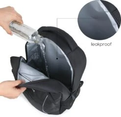 Koelrugtas - 23L - Wandelrugzak - Dagrugzak - Outdoor Rugzak - Dames & Heren - Zwart -Buitenkampeerwinkel 1200x1168 4