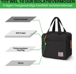 Brisby 4 Laags Geïsoleerde Koeltas - Lunchtas 4 Liter - Zwart 10 Brisby 4 Laags Geïsoleerde Koeltas - Lunchtas 4 Liter - Zwart -Buitenkampeerwinkel 1200x1170 5
