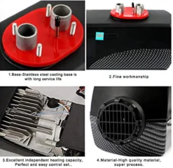 Merkloos Kachel/Verwarming 2KW - 12V Diesel Standkachel Met Afstandsbediening, LCD Monitor, Voor Camper, Vrachtwagens, Boten, Auto's 11 Merkloos Kachel/Verwarming 2KW - 12V Diesel Standkachel Met Afstandsbediening, LCD Monitor, Voor Camper, Vrachtwagens, Boten, Auto's -Buitenkampeerwinkel 1200x1173 6
