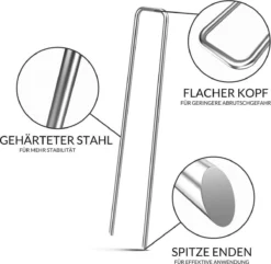 Gardebruk Haringen Set Van 50 Gegalvaniseerd Staal LxØ 150x2,7mm 9 Gardebruk Haringen Set Van 50 Gegalvaniseerd Staal LxØ 150x2,7mm -Buitenkampeerwinkel 1200x1173 7
