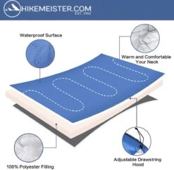 HikeMeister ® Mummy Slaapzak Kamperen Blauw Ca. 220 X 75 Cm Met Draagtas -Buitenkampeerwinkel 1200x1177 5