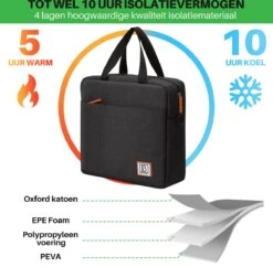Brisby 4 Laags Geïsoleerde Koeltas - Lunchtas 7 Liter - Zwart 14 Brisby 4 Laags Geïsoleerde Koeltas - Lunchtas 7 Liter - Zwart -Buitenkampeerwinkel 1200x1178 5