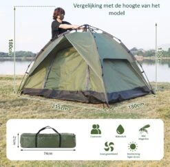 Sens Design Pop Up Tent - Tent - 2-3 Personen -Buitenkampeerwinkel 1200x1180 8