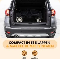 Deryan Luxe Sandy Bolderkar - Duo Buggy - Tandem Buggy - Opvouwbaar - Inklapbare Bolderwagen - Duo Kinderwagen - Zwart -Buitenkampeerwinkel 1200x1182 18