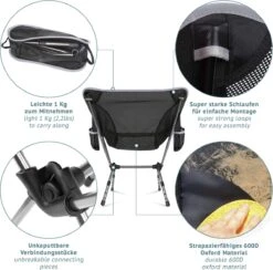 Smartpeas Campingstoel Van Stevig 600D Polyester En Aluminium - Lichtgewicht En Opvouwbaar - Camping Gadget Inclusief Zijzakken +Plus: Strandmat & Draagtas 8 Smartpeas Campingstoel Van Stevig 600D Polyester En Aluminium - Lichtgewicht En Opvouwbaar - Camping Gadget Inclusief Zijzakken +Plus: Strandmat & Draagtas -Buitenkampeerwinkel 1200x1186 1