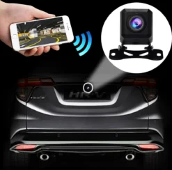 Merkloos Auto WiFi Draadloze Achteruitrijcamera Back-up Achteruitrijcamera Groothoek Blind Spot Camera