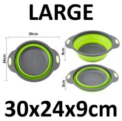 Merkloos Inklapbare Vergiet - Opvouwbaar - Groot - Blauw - Siliconen -Buitenkampeerwinkel 1200x1189 5