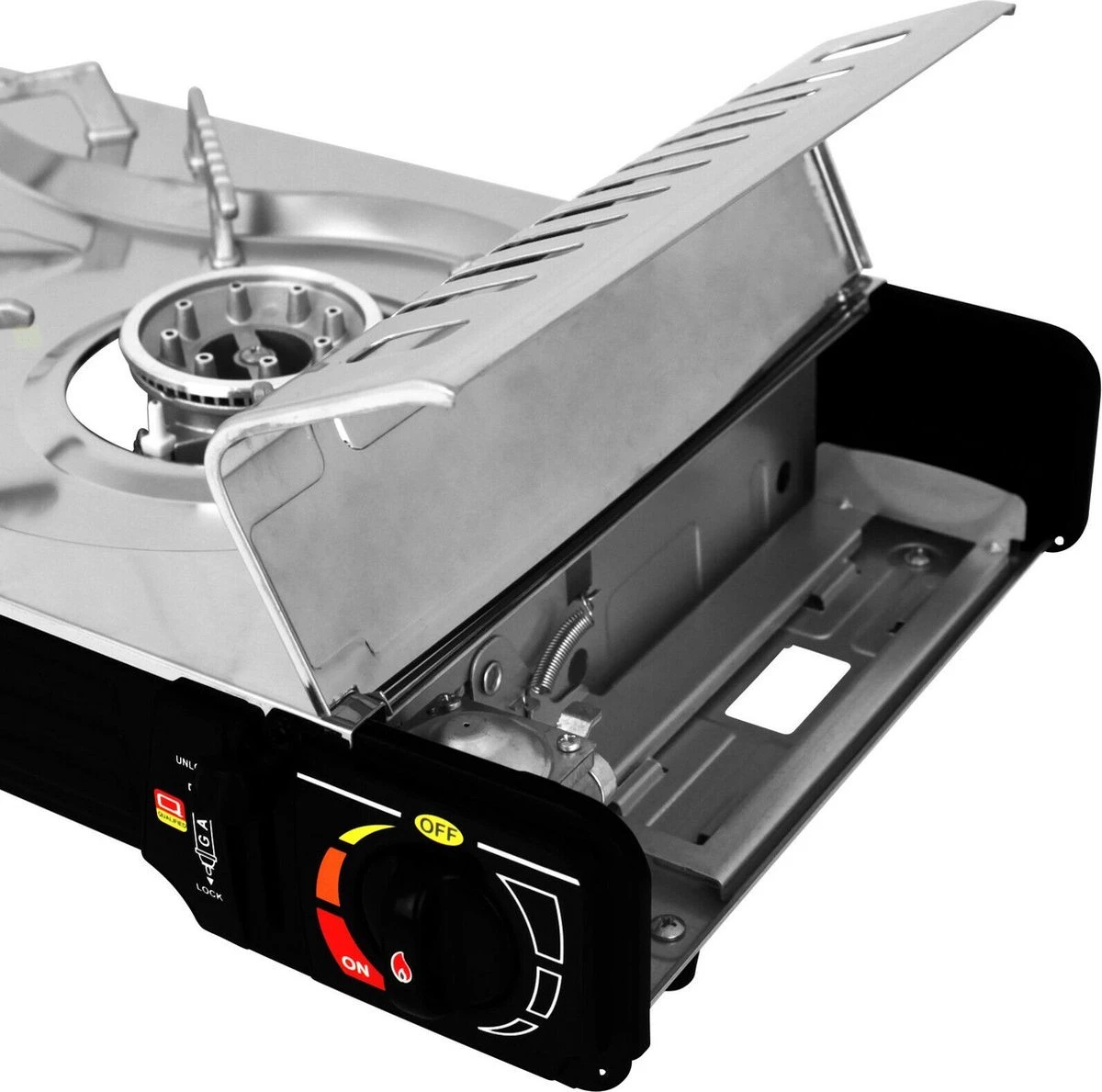 SMH LINE® Dubbele Camping Kooktoestel - 2 Pits - Draagbaar Gasfornuis - 2x 2500W 2 SMH LINE® Dubbele Camping Kooktoestel - 2 Pits - Draagbaar Gasfornuis - 2x 2500W - Afbeelding 2