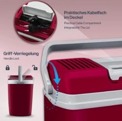 Tillvex- Koelbox, Coolbox, 24 Liter, Rood -Buitenkampeerwinkel 1200x1190 4