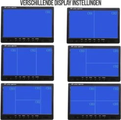 Strex Achteruitrijcamera Set Bedraad Met 4 Camera's (tegelijk Bekijken) - 9" Scherm - 18LED Nachtzicht 15m - IP67 Waterdicht - Achteruitrij Camera -Buitenkampeerwinkel 1200x1194 3