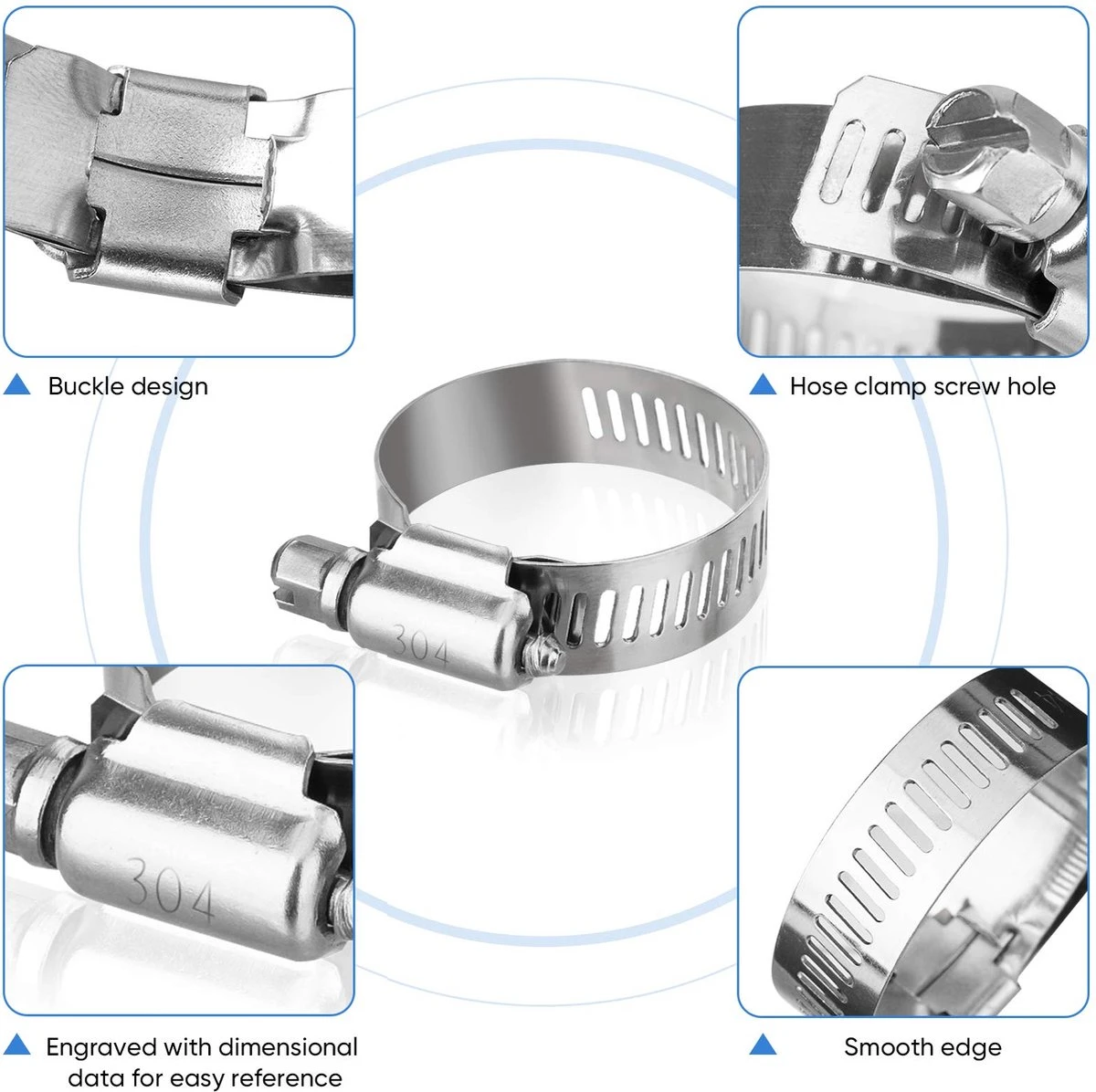 BOTC Slangklemmen Set - RVS Slangklem - Ø 8-38mm - 60 Delig 10 BOTC Slangklemmen Set - RVS Slangklem - Ø 8-38mm - 60 Delig - Afbeelding 10