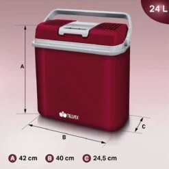 Tillvex- Koelbox, Coolbox, 24 Liter, Rood -Buitenkampeerwinkel 1200x1199 3
