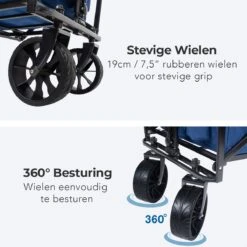LifeGoods Bolderkar - Opvouwbaar - Tot 120KG - 103L - Extra Draagtas En Duwstang - Wasbaar Polyester - 98x45cm - Blauw/Grijs 21 LifeGoods Bolderkar - Opvouwbaar - Tot 120KG - 103L - Extra Draagtas En Duwstang - Wasbaar Polyester - 98x45cm - Blauw/Grijs -Buitenkampeerwinkel 1200x1200 1001