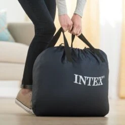 Intex Luchtbed - 1-Persoons - 99 X 191 X 46 Cm - Grijs - Met Ingebouwde Pomp, Hoeslaken Zwart En Reparatieset -Buitenkampeerwinkel 1200x1200 1003