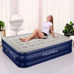 OlarHike Queen Size Luchtmatras Met Geïntegreerde Elektrische Pomp, Zelfopblazend Luchtbed, Voor 2 Personen, Premium Gastenbed, Opblaasbaar Matras Voor Camping Of Thuisgebruik, 203 X 152 X 46 Cm 11 OlarHike Queen Size Luchtmatras Met Geïntegreerde Elektrische Pomp, Zelfopblazend Luchtbed, Voor 2 Personen, Premium Gastenbed, Opblaasbaar Matras Voor Camping Of Thuisgebruik, 203 X 152 X 46 Cm -Buitenkampeerwinkel 1200x1200 1046