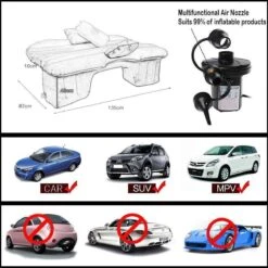Merkloos Auto Reizen Opblaasbare Matras Luchtbed Camping Universele SUV Achterbank Couch (Grijs) -Buitenkampeerwinkel 1200x1200 1048