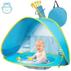 Seidon Strandtent Baby - Pop Up Tent - UV Bescherming - Baby En Kind - Waterdicht - Zwembadje - UV Bescherming
