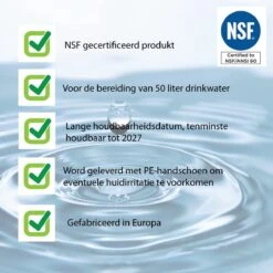 Merkloos Oasis Waterzuiveringstabletten 50x 1 Liter Oasis - Houdbaar 2027! + LevinQ® Handschoenen PE - British Army Nato - Veilig Drinkwater -Buitenkampeerwinkel 1200x1200 1176