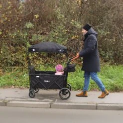 FableKids LEO X4Lite Opvouwbare Handkar Met Dak Onyx Zwart -Buitenkampeerwinkel 1200x1200 1210