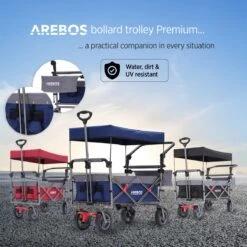 AREBOS Premium Steekwagen Met Dak Opvouwbare Tuinkar Handkar Bolderkar Blauw / Grijs 19 AREBOS Premium Steekwagen Met Dak Opvouwbare Tuinkar Handkar Bolderkar Blauw / Grijs -Buitenkampeerwinkel 1200x1200 1223