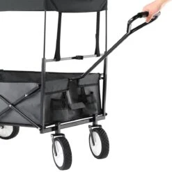 Monzana Bolderkar Opvouwbaar - 100 Liter - Met Afneembaar Dak Grijs -Buitenkampeerwinkel 1200x1200 1227