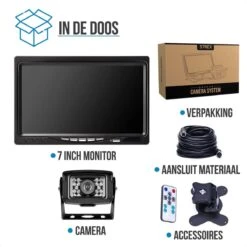 Strex Achteruitrijcamera Set Bedraad - 7" Scherm - 18LED Nachtzicht 15m - IP67 Waterdicht - Achteruitrij Camera -Buitenkampeerwinkel 1200x1200 1333