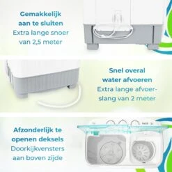 XatiX - Mini Wasmachine Met Dubbele Trommel 5,6 Kg - Toerental 1400 15 XatiX - Mini Wasmachine Met Dubbele Trommel 5,6 Kg - Toerental 1400 -Buitenkampeerwinkel 1200x1200 1344