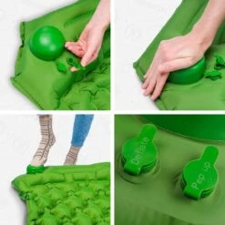 TRVLMORE Slaapmat - Zelfopblazend - 1 Persoons - Ingebouwde Pomp En Kussen - Groen -Buitenkampeerwinkel 1200x1200 1503