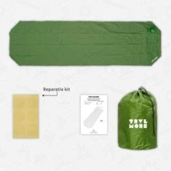 TRVLMORE Slaapmat - Zelfopblazend - 1 Persoons - Ingebouwde Pomp En Kussen - Groen -Buitenkampeerwinkel 1200x1200 1504