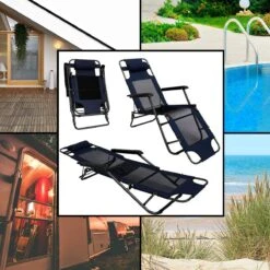 Ligstoel 180x60cm - Opvouwbaar Campingstoel Ligbed Strandstoel Tuinstoel Vouwligstoel Blauw -Buitenkampeerwinkel 1200x1200 157