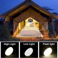 Albrillo Campinglamp LED 2 Stuks Campinglantaarn USB Oplaadbaar Campinglicht, 3 Modi Waterdicht Met 1800mAh Powerbank LED Campinglantaarn Tentverlichting Voor Vissen, Wandelen, Kamperen, Noodgevallen -Buitenkampeerwinkel 1200x1200 1605