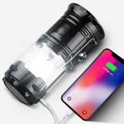 Merkloos Xtraworks - Multifunctionele Solar LED Campinglamp Met Handvatten - IPX 45 Waarde, USB-lader En Powerbank - Mat Zwart -Buitenkampeerwinkel 1200x1200 1621