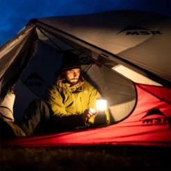 Favour L0818 Retro Camping Lamp Oplaadbaar LED, 320 Lumen, IP64 Waterdicht, Draagbare Kampeerlamp, Tentlamp, Acculamp, Traploos Dimbare Lamp Incl. Kaarslicht-modus, Blauw -Buitenkampeerwinkel 1200x1200 1657