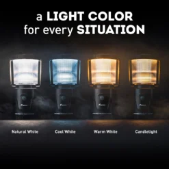 Favour L1061 Camping Lamp LED, 875 Lumen, IP64, Waterdicht, Draagbare Kampeerlamp, Tentlamp, Schokbestendig, 4 Verschillende Lichtmodi Incl Kaarslicht-modus, Afneembaar Deksel, Handig & Compact Formaat -Buitenkampeerwinkel 1200x1200 1674