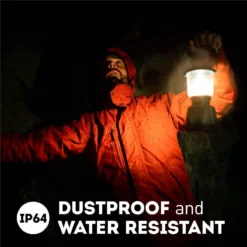 Favour L0818 Retro Camping Lamp Oplaadbaar LED, 320 Lumen, IP64 Waterdicht, Draagbare Kampeerlamp, Tentlamp, Acculamp, Traploos Dimbare Lamp Incl. Kaarslicht-modus, Zwart -Buitenkampeerwinkel 1200x1200 1683