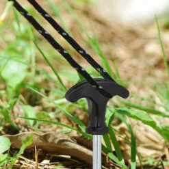 Relaxdays Tentharingen - Haringen - Schroefharingen - T-haring - 12 Stuks - Grondpennen - Zwart -Buitenkampeerwinkel 1200x1200 1718