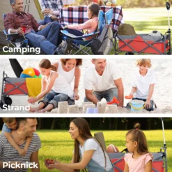 LifeGoods Bolderkar - Opvouwbaar - Tot 80KG - 94L - Wasbaar Polyester - 98x45cm - Rood/Grijs -Buitenkampeerwinkel 1200x1200 1747