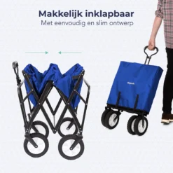 LifeGoods Bolderkar - Opvouwbaar - Draaibare Wielen - 2 Standen - 70KG Draagkracht - Blauw 11 LifeGoods Bolderkar - Opvouwbaar - Draaibare Wielen - 2 Standen - 70KG Draagkracht - Blauw -Buitenkampeerwinkel 1200x1200 1755