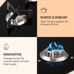 Trifecta 6 Gaskookplaat 6-pits Grote, Normale En Extra Glaskeramische Branders -Buitenkampeerwinkel 1200x1200 1771